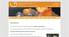 Desktop Screenshot of homoeopathie-hypnotherapie.de